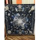Special Grade Replica Hermes Starry Night Chorus Silk Scarf Cashmere Square Handkerchief 140 03 Clone Sale