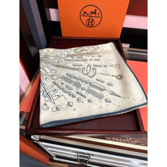 Special Grade Replica Hermes Starry Night Chorus Silk Scarf Cashmere Square Handkerchief 140 02 Clone Sale