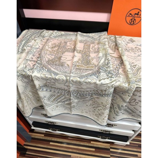 Special Grade Replica Hermes Starry Night Chorus Silk Scarf Cashmere Square Handkerchief 140 02 Clone Sale