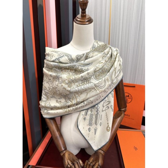 Special Grade Replica Hermes Starry Night Chorus Silk Scarf Cashmere Square Handkerchief 140 02 Clone Sale