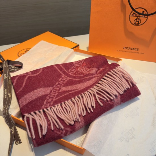 Special Grade Replica Hermes classic Lambswool scarf 30 x 200 04 Clone Sale