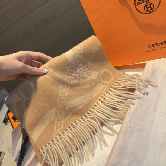 Special Grade Replica Hermes classic Lambswool scarf 30 x 200 03 Clone Sale