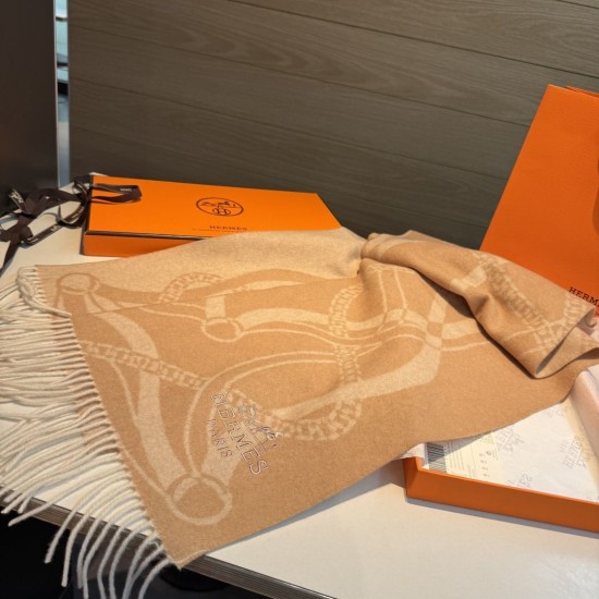Special Grade Replica Hermes classic Lambswool scarf 30 x 200 03 Clone Sale