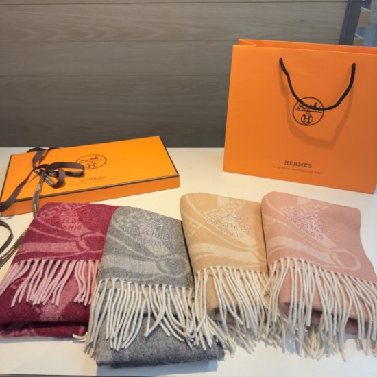 Special Grade Replica Hermes classic Lambswool scarf 30 x 200 01 Clone Sale