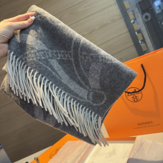 Special Grade Replica Hermes classic Lambswool scarf 30 x 200 01 Clone Sale