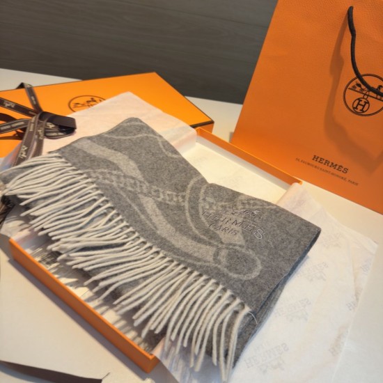Special Grade Replica Hermes classic Lambswool scarf 30 x 200 01 Clone Sale