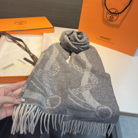 Special Grade Replica Hermes classic Lambswool scarf 30 x 200 01 Clone Sale