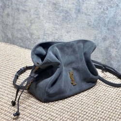 Special Grade Replica YSL Saint Laurent Jamie Shoulder Bag Gray Suede Clone Sale