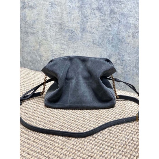 Best Replica YSL Saint Laurent Jamie Shoulder Bag Gray Suede Fake At Cheap Price Special Grade Replica YSL Saint Laurent Jamie Shoulder Bag Gray Suede Clone Sale
