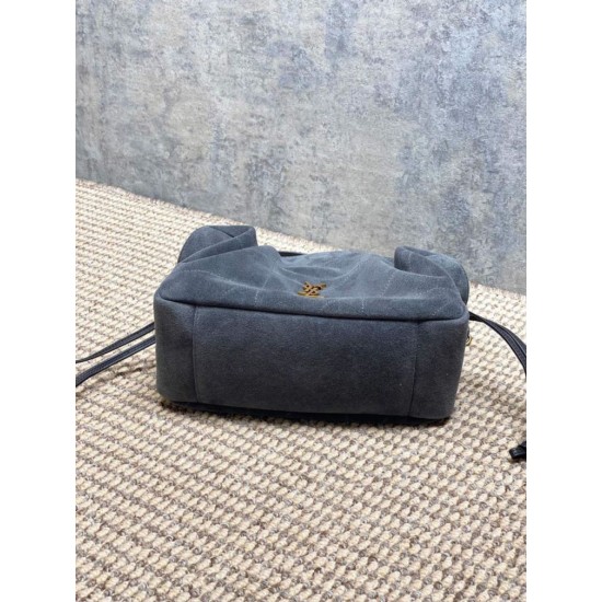 Best Replica YSL Saint Laurent Jamie Shoulder Bag Gray Suede Fake At Cheap Price Special Grade Replica YSL Saint Laurent Jamie Shoulder Bag Gray Suede Clone Sale