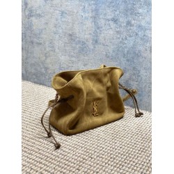 Special Grade Replica YSL Saint Laurent Jamie Shoulder Bag Gold Leaf Suede Clone Sale