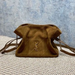 Special Grade Replica YSL Saint Laurent Jamie Shoulder Bag Caramel Suede Clone Sale