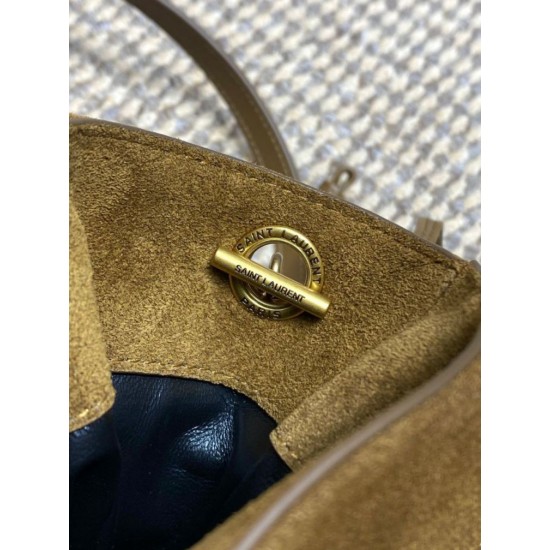 Special Grade Replica YSL Saint Laurent Jamie Shoulder Bag Caramel Suede Clone Sale