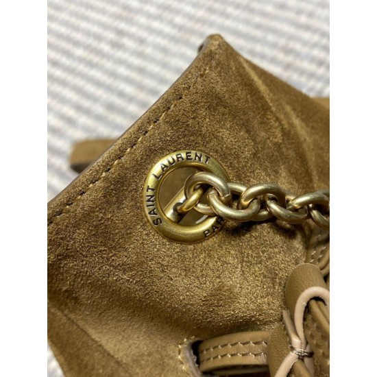 Special Grade Replica YSL Saint Laurent Jamie Shoulder Bag Caramel Suede Clone Sale