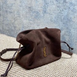 Special Grade Replica YSL Saint Laurent Jamie Shoulder Bag Coffee Suede Clone Sale