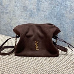 Special Grade Replica YSL Saint Laurent Jamie Shoulder Bag Coffee Suede Clone Sale