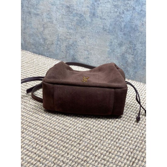 Special Grade Replica YSL Saint Laurent Jamie Shoulder Bag Coffee Suede Clone Sale