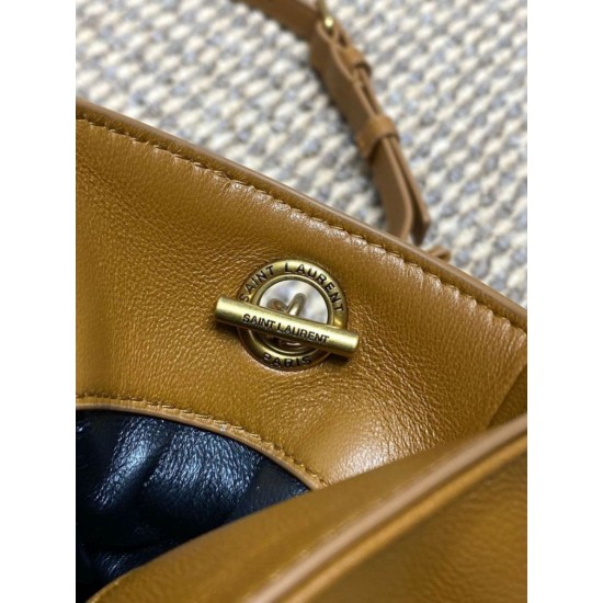 Special Grade Replica YSL Saint Laurent Jamie Shoulder Bag Brown Clone Sale