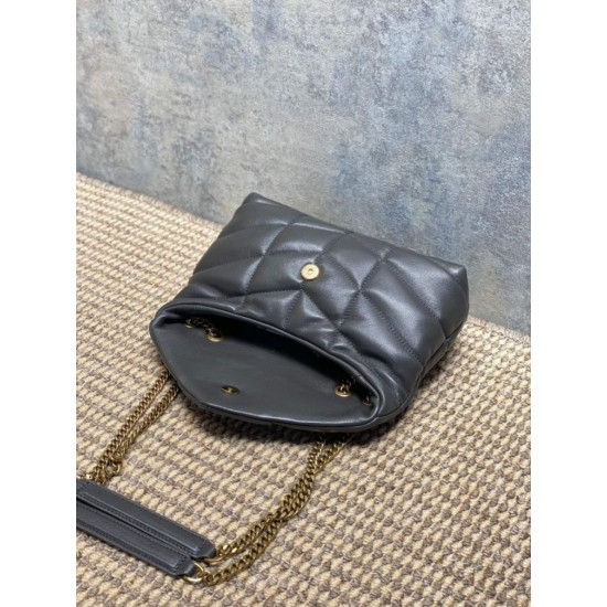 Special Grade Replica YSL Saint Laurent Mini Loulou Puffer Shoulder Bag Urban Gray Clone Sale