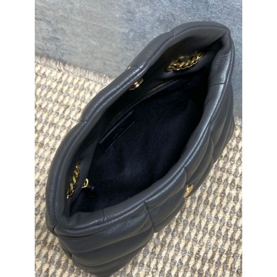 Special Grade Replica YSL Saint Laurent Mini Loulou Puffer Shoulder Bag Urban Gray Clone Sale