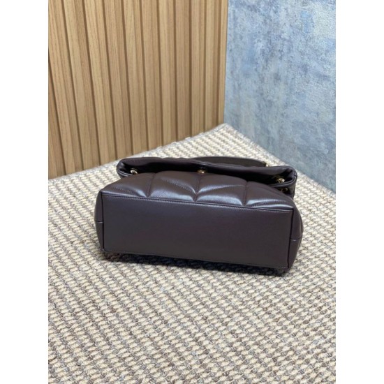 Special Grade Replica YSL Saint Laurent Medium Loulou Puffer Crossbody Bag, Coffee Clone Sale