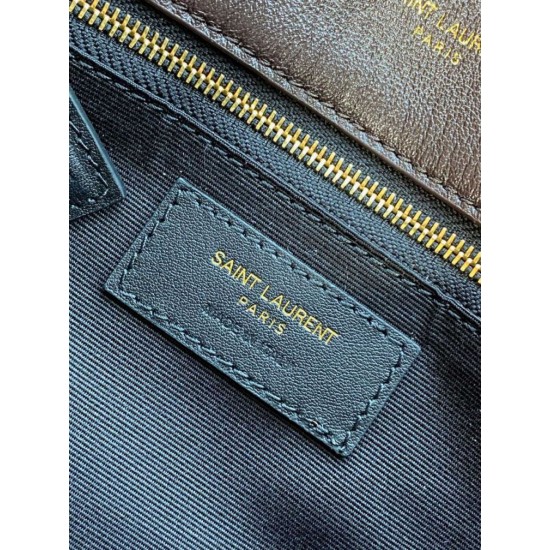 Special Grade Replica YSL Saint Laurent Medium Loulou Puffer Crossbody Bag, Coffee Clone Sale