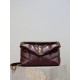 Best Replica YSL Saint Laurent Small Loulou Puffer Crossbody Bag, Maroon Nappa Fake At Cheap Price Special Grade Replica YSL Saint Laurent Small Loulou Puffer Crossbody Bag, Maroon Nappa Clone Sale