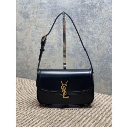 Special Grade Replica YSL Saint Laurent Medium Solferino Box Crossbody Bag, Black Clone Sale