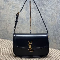 Special Grade Replica YSL Saint Laurent Medium Solferino Box Crossbody Bag, Black Clone Sale