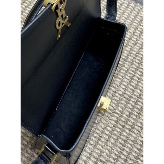 Best Replica YSL Saint Laurent Medium Solferino Box Crossbody Bag, Black Fake At Cheap Price Special Grade Replica YSL Saint Laurent Medium Solferino Box Crossbody Bag, Black Clone Sale