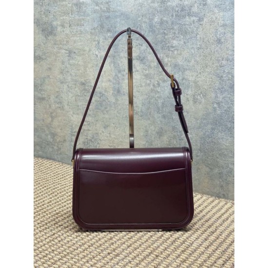 Special Grade Replica YSL Saint Laurent Medium Solferino Box Crossbody Bag, Burgundy Clone Sale