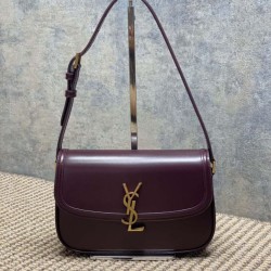 Special Grade Replica YSL Saint Laurent Medium Solferino Box Crossbody Bag, Burgundy Clone Sale