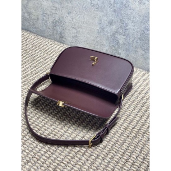 Special Grade Replica YSL Saint Laurent Medium Solferino Box Crossbody Bag, Burgundy Clone Sale