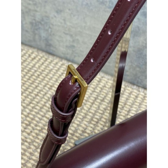 Special Grade Replica YSL Saint Laurent Medium Solferino Box Crossbody Bag, Burgundy Clone Sale