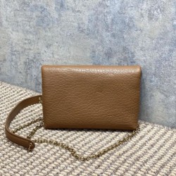 Special Grade Replica YSL Saint Laurent Mini Calypso Classic Crossbody Bag with Chain, Brown Clone Sale
