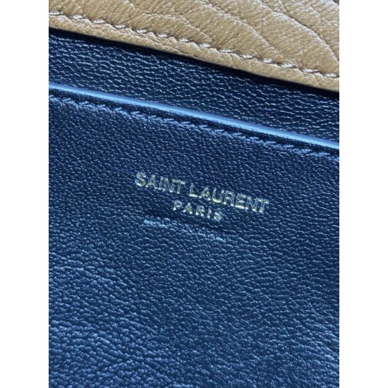 Best Replica YSL Saint Laurent Mini Calypso Classic Crossbody Bag with Chain, Brown Fake At Cheap Price Special Grade Replica YSL Saint Laurent Mini Calypso Classic Crossbody Bag with Chain, Brown Clone Sale