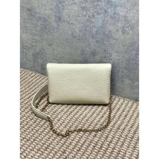 Best Replica YSL Saint Laurent Mini Calypso Classic Crossbody Bag with Chain, Beige Fake At Cheap Price Special Grade Replica YSL Saint Laurent Mini Calypso Classic Crossbody Bag with Chain, Beige Clone Sale
