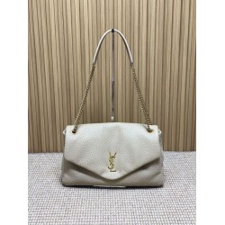 Special Grade Replica Large Crossbody Bag YSL Saint Laurent Calypso Beige Clone Sale