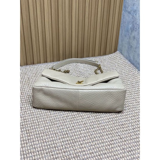 Special Grade Replica Large Crossbody Bag YSL Saint Laurent Calypso Beige Clone Sale