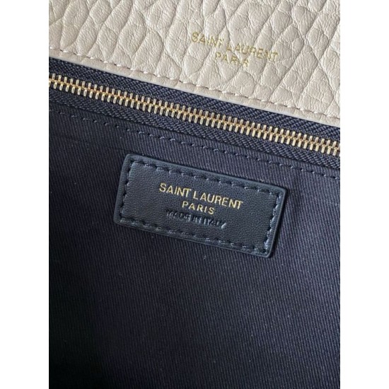 Special Grade Replica Large Crossbody Bag YSL Saint Laurent Calypso Beige Clone Sale