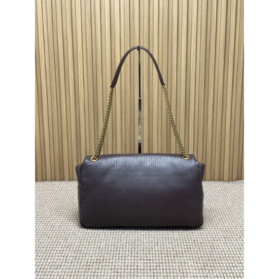 Special Grade Replica YSL Saint Laurent Calypso Large Crossbody Bag in Coffee Clone Sale
