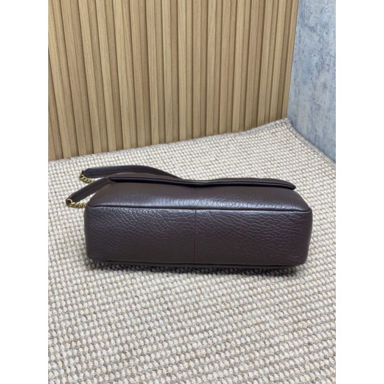 Special Grade Replica YSL Saint Laurent Calypso Large Crossbody Bag in Coffee Clone Sale