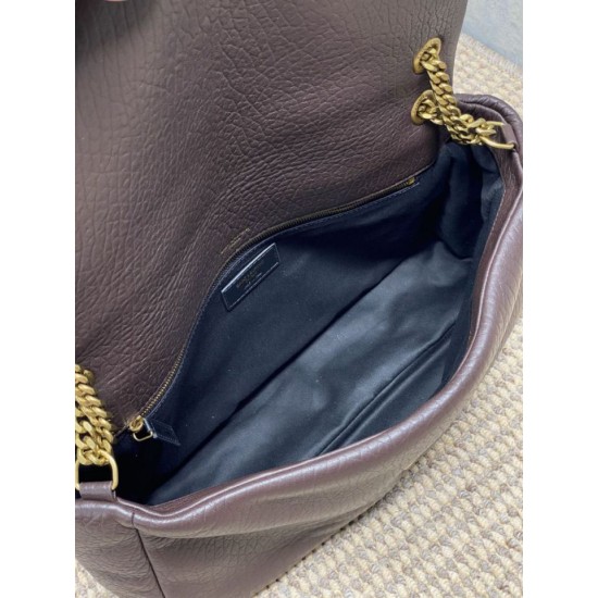 Special Grade Replica YSL Saint Laurent Calypso Large Crossbody Bag in Coffee Clone Sale