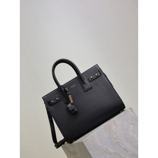 Special Grade Replica YSL Saint Laurent Sac de Jour Small/Medium/Large Tote Bag in Black with Gold Hardware Clone Sale