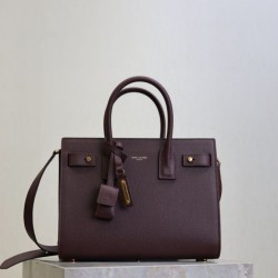 Special Grade Replica YSL Saint Laurent Sac de Jour Small/Medium/Large Tote Bag in Burgundy Clone Sale