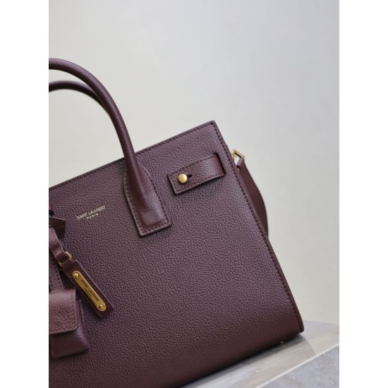 Special Grade Replica YSL Saint Laurent Sac de Jour Small/Medium/Large Tote Bag in Burgundy Clone Sale