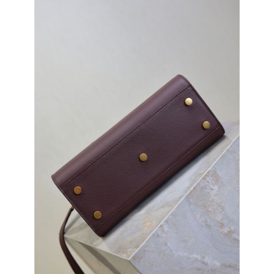 Special Grade Replica YSL Saint Laurent Sac de Jour Small/Medium/Large Tote Bag in Burgundy Clone Sale