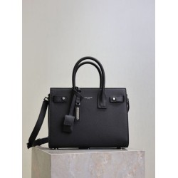 Special Grade Replica YSL Saint Laurent Sac de Jour Small/Medium/Large Tote Bag in Black with Silver Hardware Clone Sale