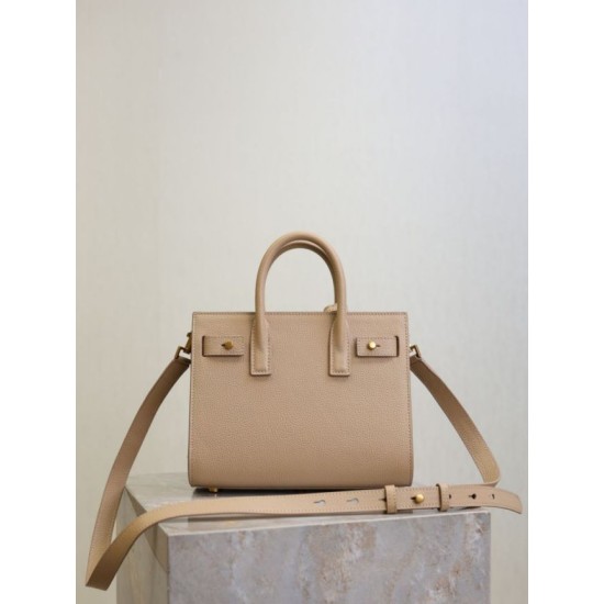 Special Grade Replica YSL Saint Laurent Sac de Jour Small/Medium/Large Tote Bag in Apricot Clone Sale
