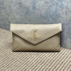 Special Grade Replica YSL Saint Laurent Cassandre Large Clutch Bag in Apricot Clone Sale